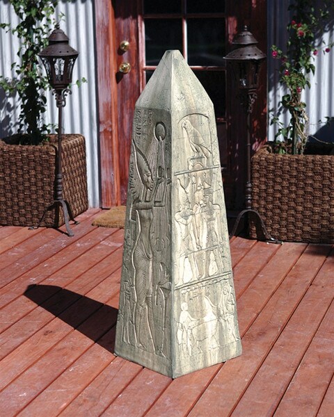 Egyptian Obelisk Sculpture unique Garden Decor Large